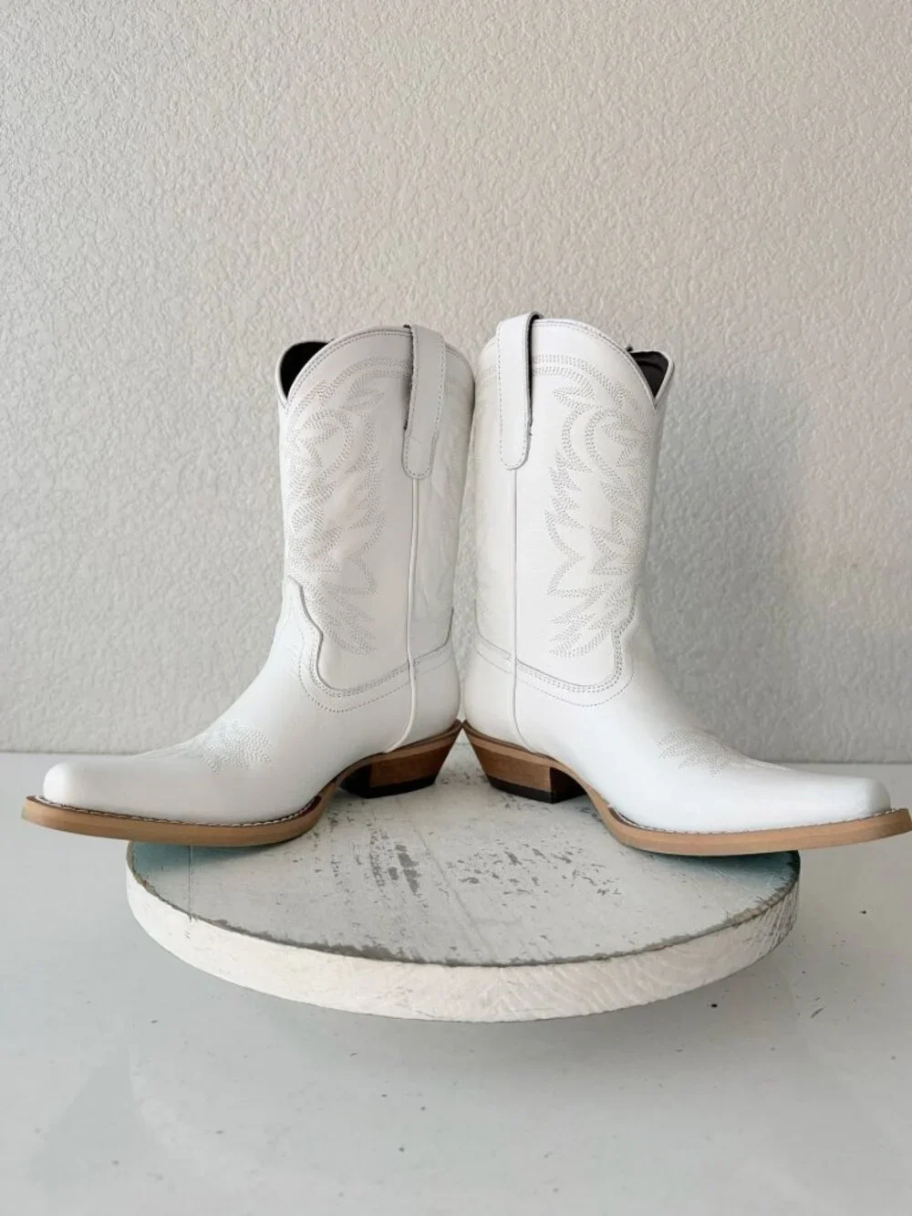 Lane Smokeshow Girls White Cowboy Boots Size 1 Western Cowgirl Kids Childrens